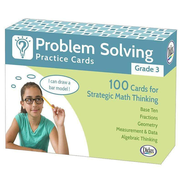 Learning Materials Problem Solving Practice Cards Gr 3 DIDAX