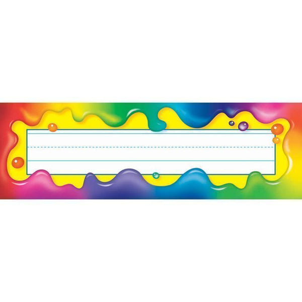 Learning Materials Rainbow Gel Desk Toppers Name TREND ENTERPRISES INC.