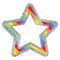 Learning Materials Rainbow Glitter Stars Cut Outs CARSON DELLOSA