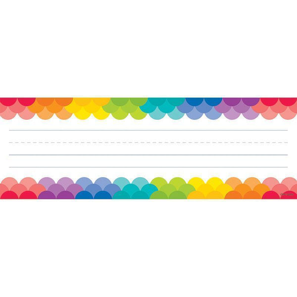 Learning Materials Rainbow Scallops Name Plates CREATIVE TEACHING PRESS
