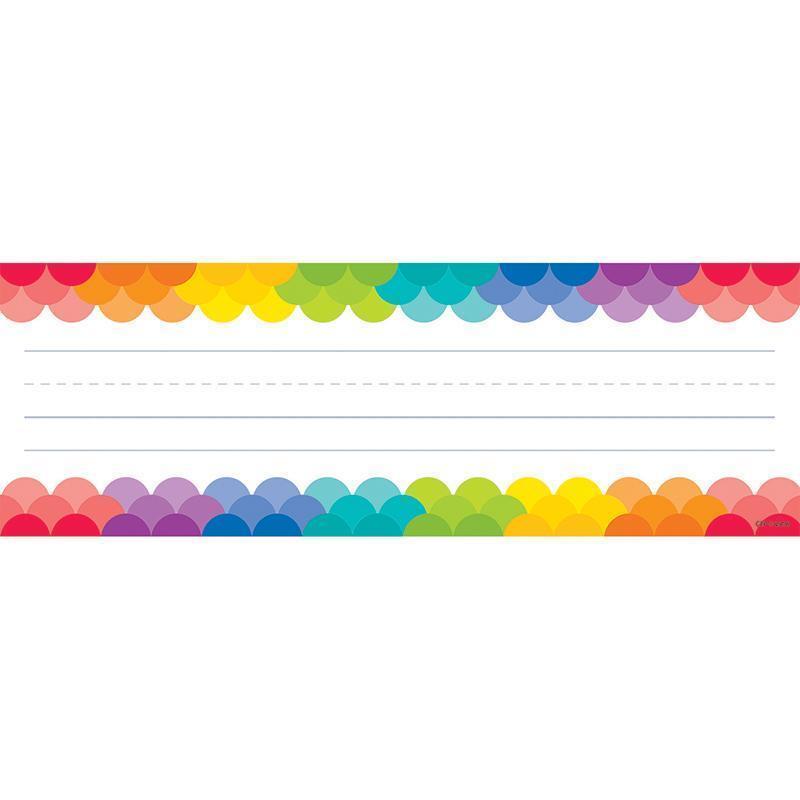 Learning Materials Rainbow Scallops Name Plates CREATIVE TEACHING PRESS