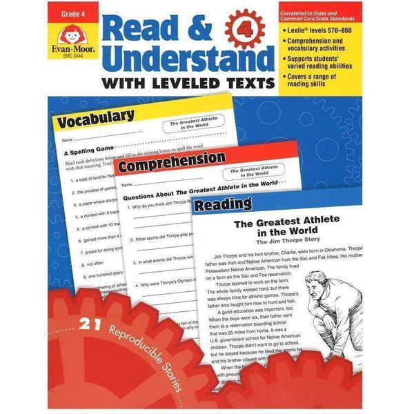 Learning Materials Read And Understand With Leveled EVAN-MOOR