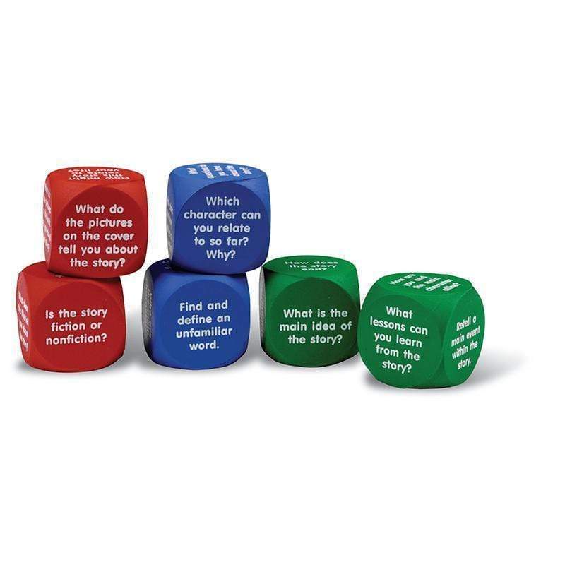 Learning Materials Reading Comprehension Cubes LEARNING RESOURCES