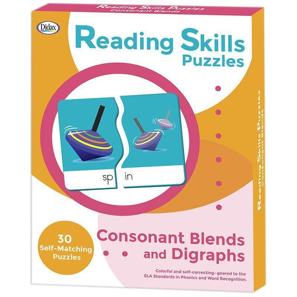 Learning Materials Reading Skills Puzzles Consonant DIDAX