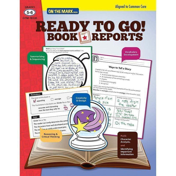 Learning Materials Ready To Go Book Reports Gr 5 6 ON THE MARK PRESS