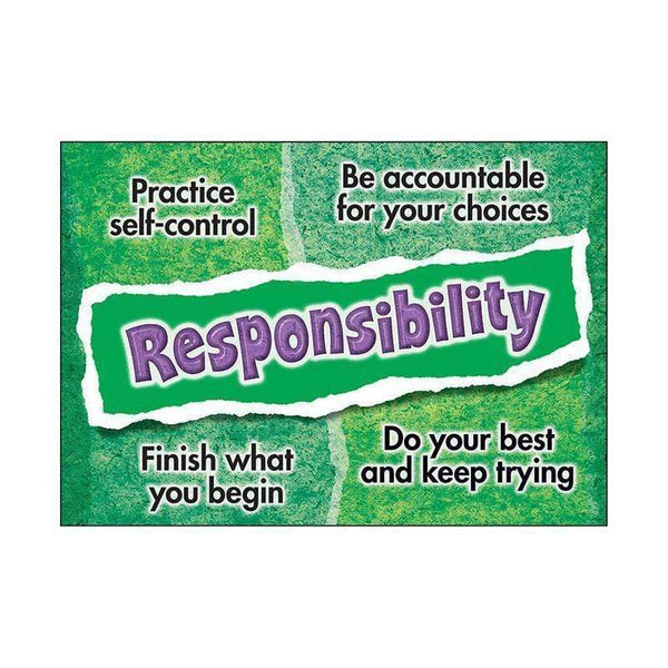 Learning Materials Responsibility Poster TREND ENTERPRISES INC.