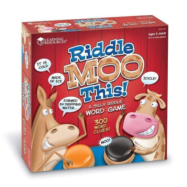 Learning Materials Riddle Moo This A Riddle Word Game LEARNING RESOURCES
