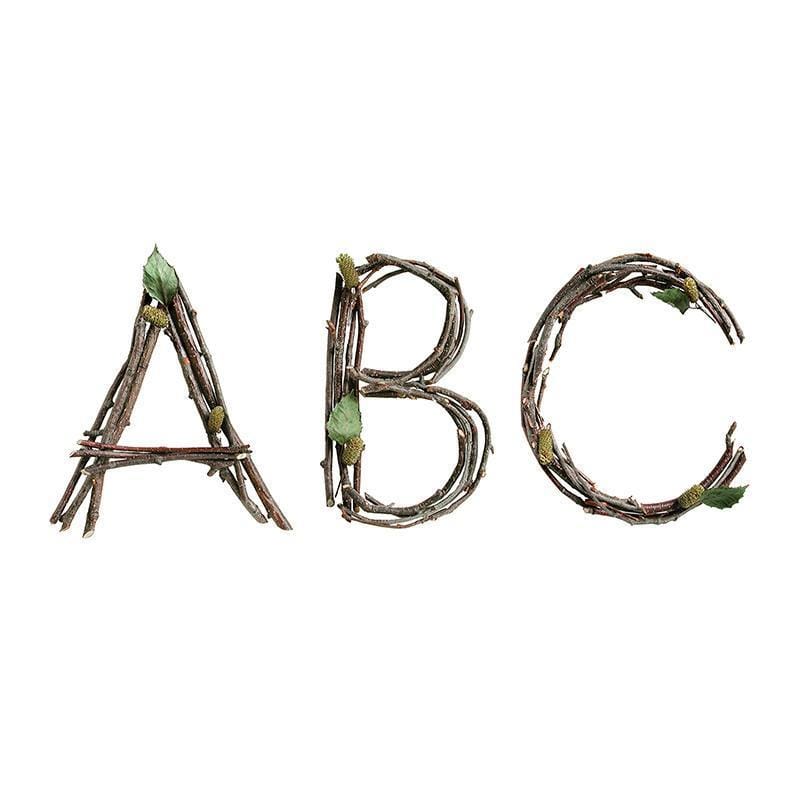 Learning Materials Rustic Twigs 6 In Designer Letters CREATIVE TEACHING PRESS