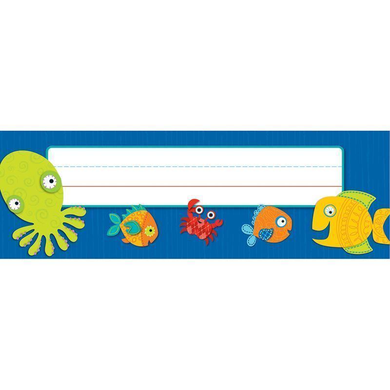Learning Materials Seaside Splash Deskplates CARSON DELLOSA