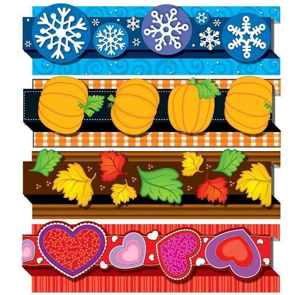 Learning Materials Seasonal Pop Its Border Set CARSON DELLOSA