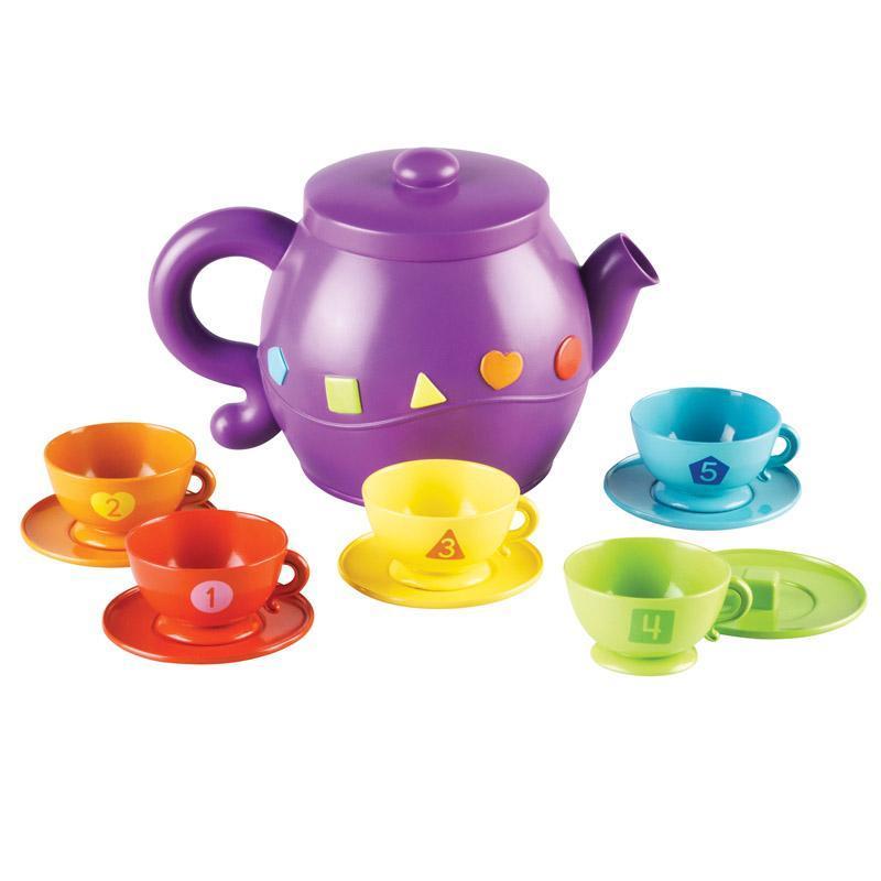 Learning Materials Serving Shapes Tea Set LEARNING RESOURCES