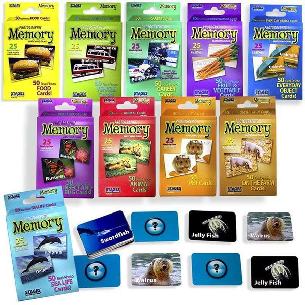 Learning Materials Set Of 10 Memory Games STAGES LEARNING MATERIALS