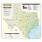 Learning Materials SHADED RELIEF MAP ROLLED TEXAS KAPPA MAP GROUP / UNIVERSAL MAPS