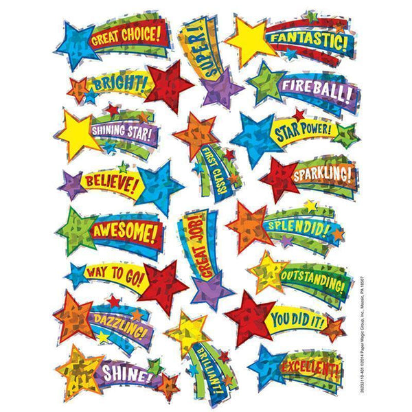 Learning Materials SHOOTING STARS SPARKLE STICKERS EUREKA