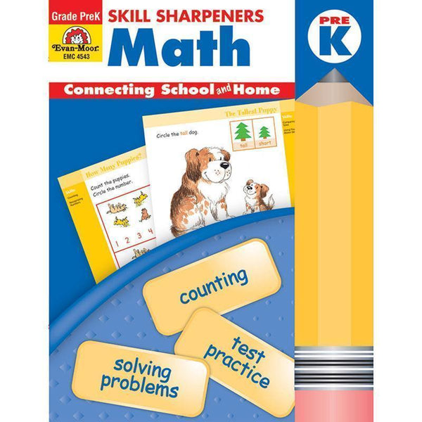 Learning Materials Skill Sharpeners Math Grade Prek EVAN-MOOR