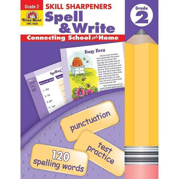 Learning Materials Skill Sharpeners Spell & Write Gr 2 EVAN-MOOR