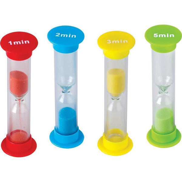 Learning Materials Small Sand Timers Combo Pack TEACHER CREATED RESOURCES