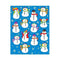 Learning Materials Snowmen Shape Stickers 84 Pk CARSON DELLOSA