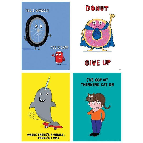 Learning Materials So Much Pun Positive Poster 4 Pack CREATIVE TEACHING PRESS