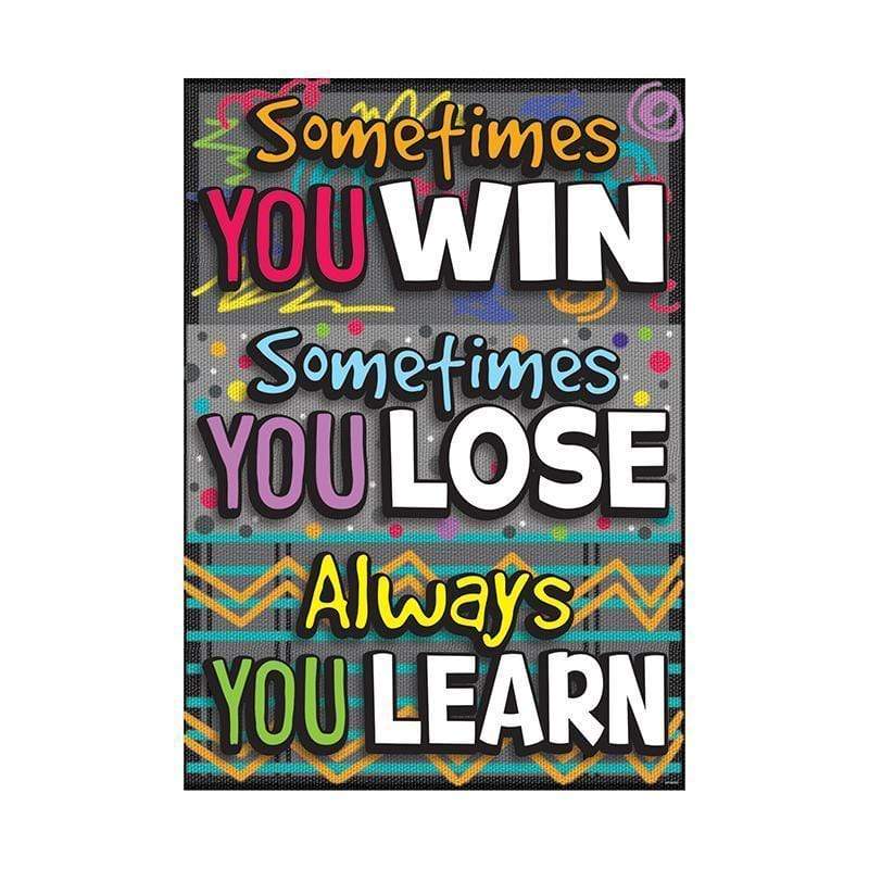 Learning Materials Sometimes You Win Argus Poster TREND ENTERPRISES INC.