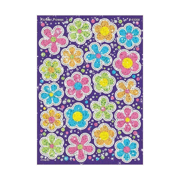 Learning Materials Sparkle Stickers Flower Power TREND ENTERPRISES INC.