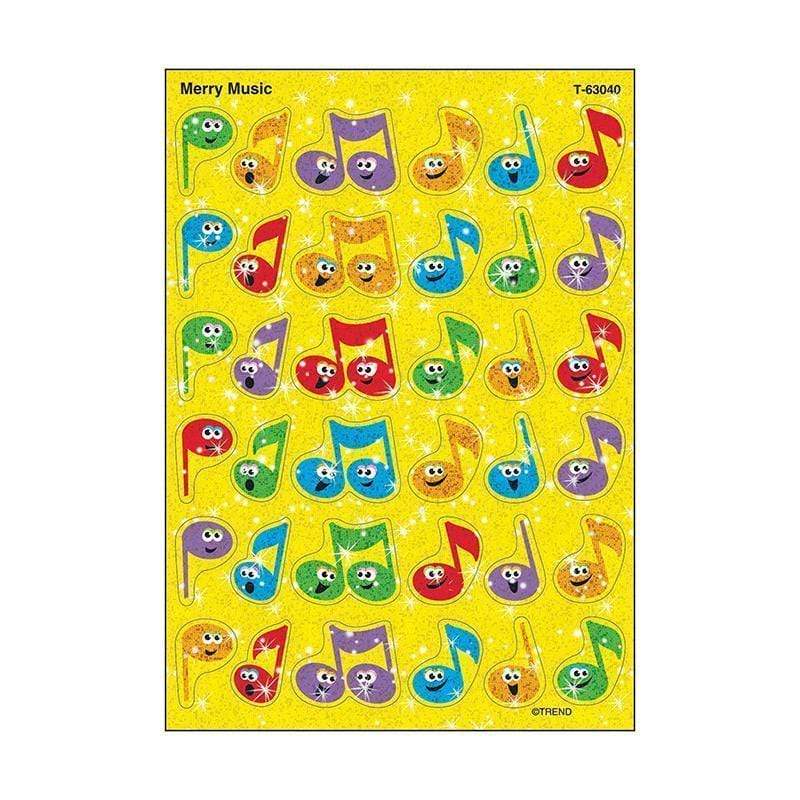 Learning Materials Sparkle Stickers Merry Music TREND ENTERPRISES INC.