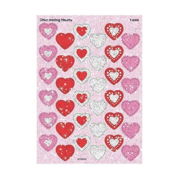 Learning Materials Sparkle Stickers Shimmering Hearts TREND ENTERPRISES INC.