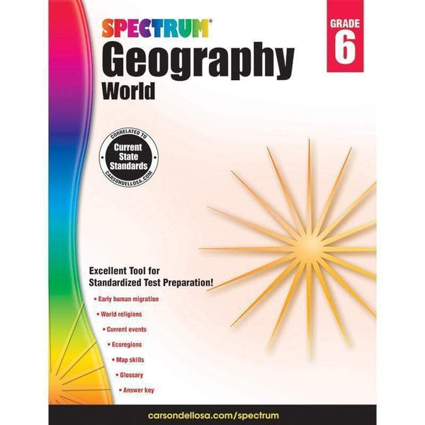 Learning Materials Spectrum Geography World Gr 6 CARSON DELLOSA