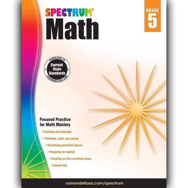 Learning Materials Spectrum Math Gr 5 CARSON DELLOSA