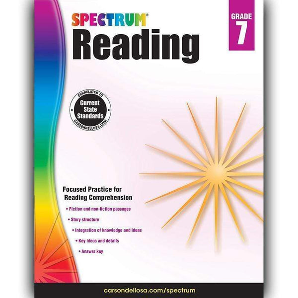 Learning Materials SPECTRUM READING GR 7 CARSON DELLOSA