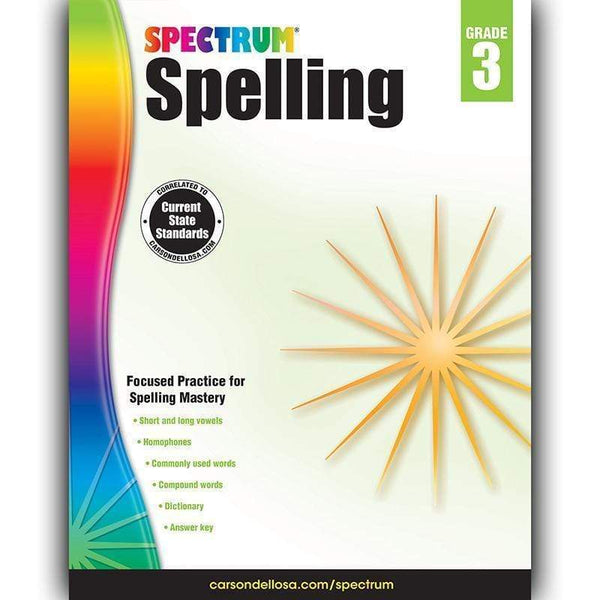 Learning Materials Spectrum Spelling Gr 3 CARSON DELLOSA