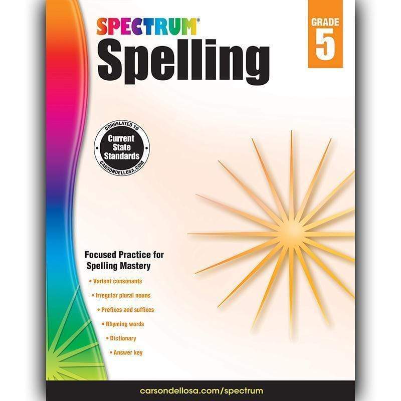 Learning Materials SPECTRUM SPELLING GR 5 CARSON DELLOSA