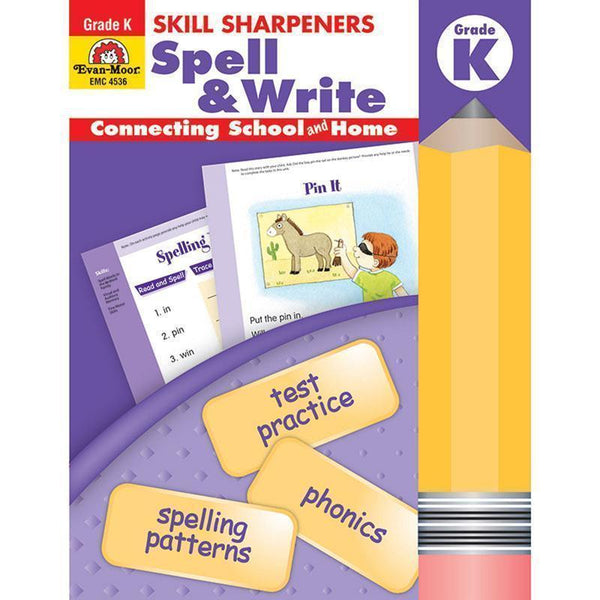 Learning Materials Spell & Write Kindergarten EVAN-MOOR