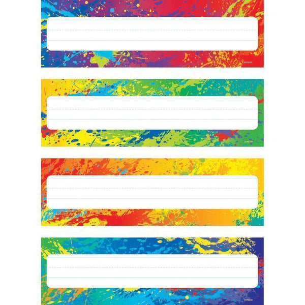 Learning Materials SPLASHY COLORS NAME PLATES VARIETY TREND ENTERPRISES INC.