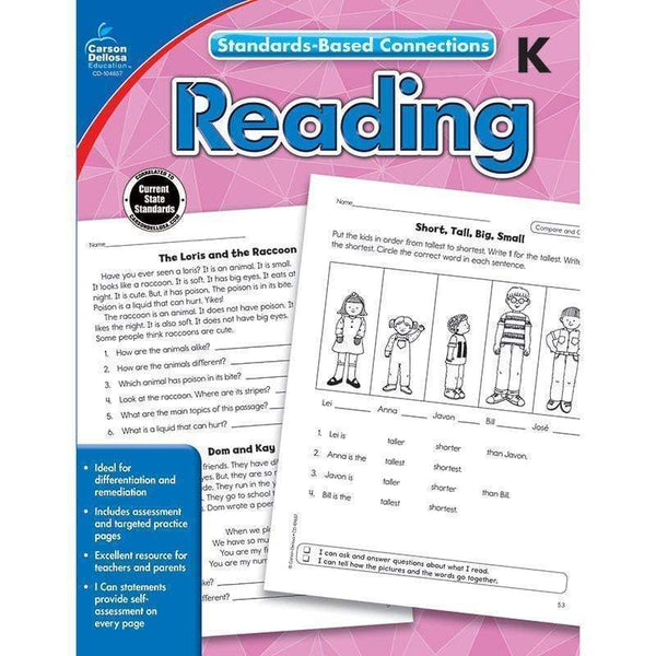 Learning Materials Standards Based Connections Reading CARSON DELLOSA