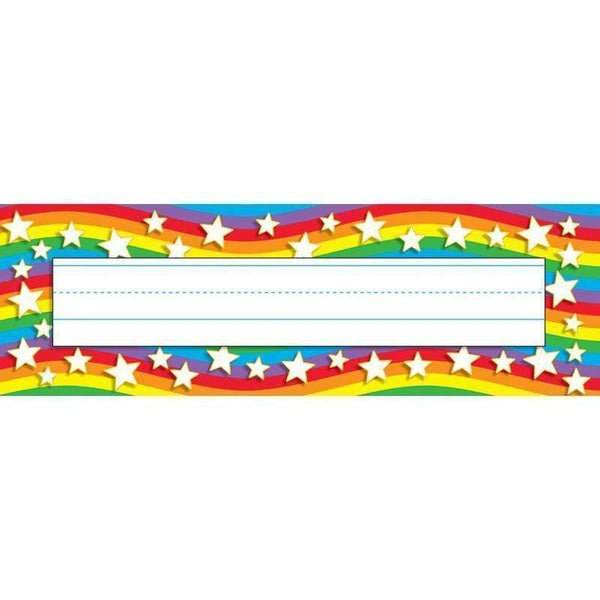 Learning Materials Star Rainbow Desk Toppers Name TREND ENTERPRISES INC.