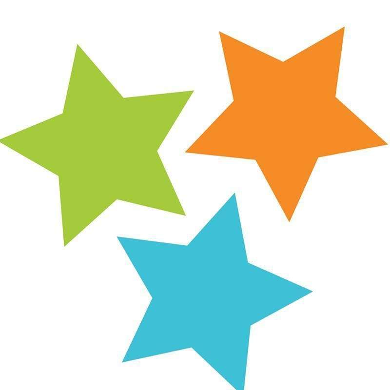Learning Materials Stars Color Stars Mini Cut Outs CARSON DELLOSA