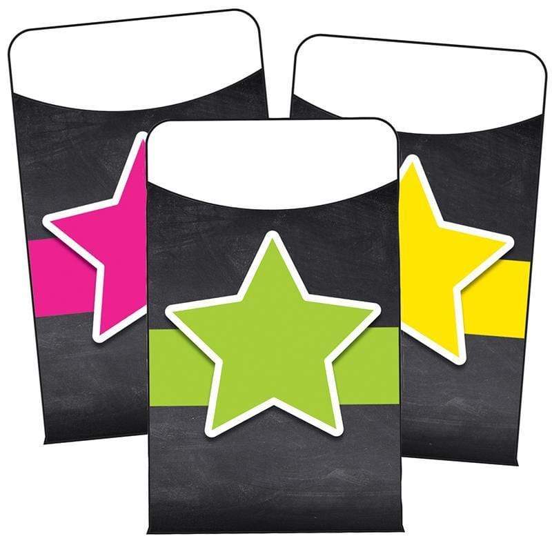 Learning Materials Stars Library Pockets School Girl CARSON DELLOSA