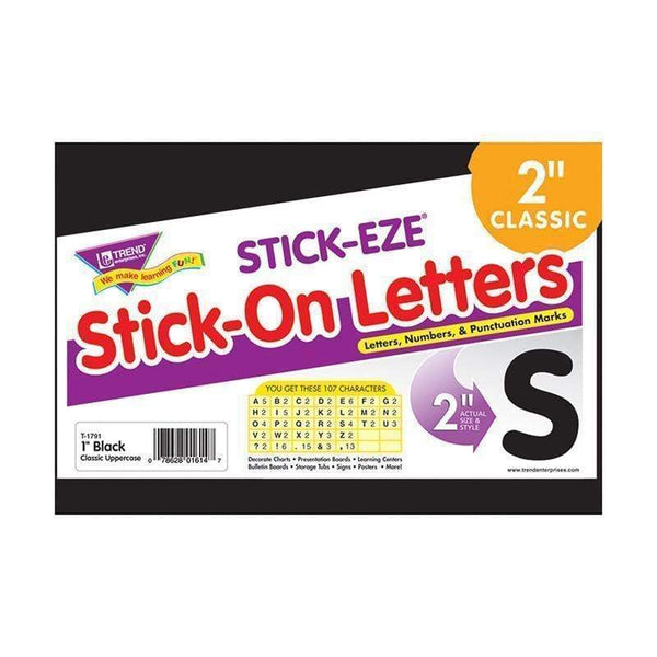 Stick Eze 2 In Letters & Marks Black