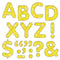 Learning Materials Stick Eze Stick On Letters Yellow TREND ENTERPRISES INC.
