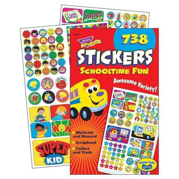 Learning Materials Sticker Pad Schooltime Fun TREND ENTERPRISES INC.