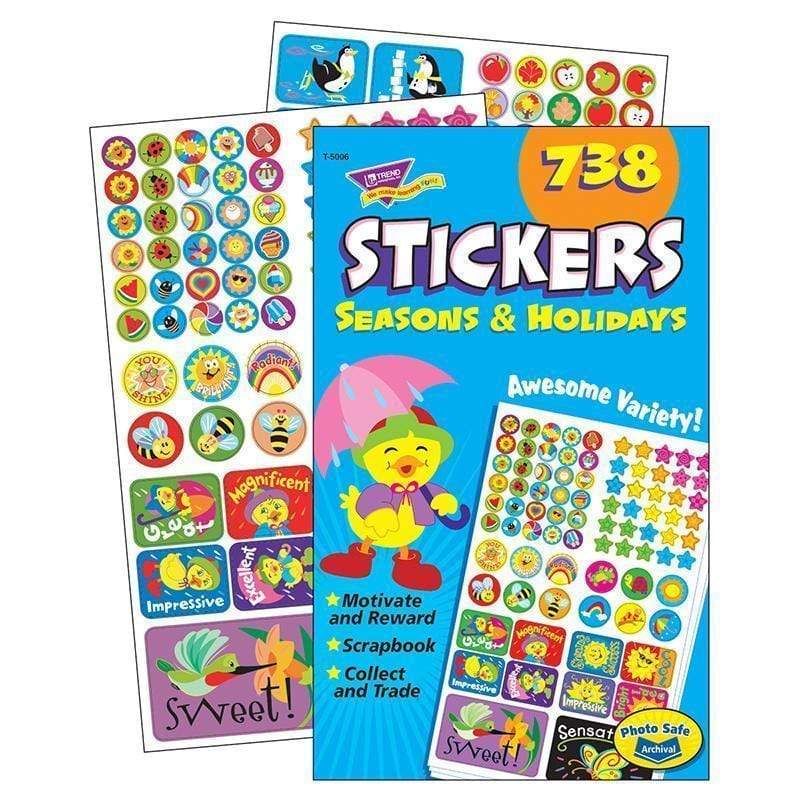 Learning Materials Sticker Pad Seasons & Holidays TREND ENTERPRISES INC.