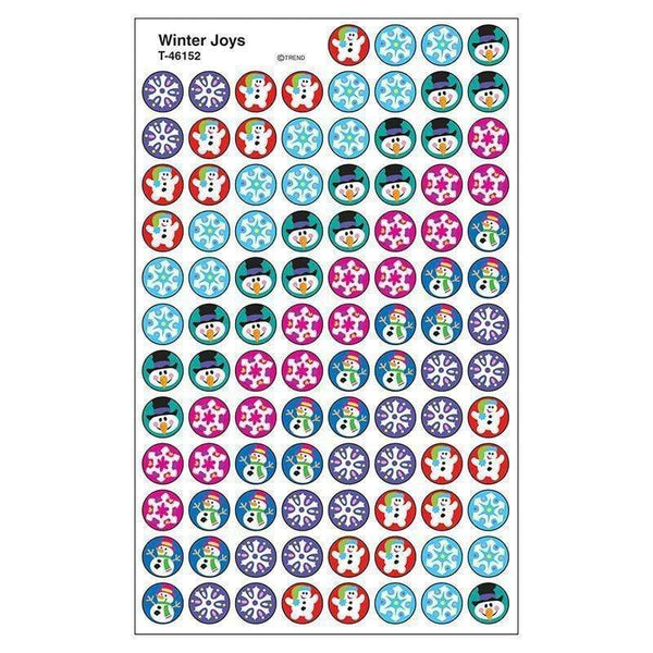 Learning Materials Sticker Winter Joys Superspots TREND ENTERPRISES INC.