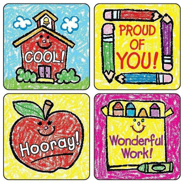 Learning Materials STICKERS SCHOOL DAYS KID- 120/PK CARSON DELLOSA