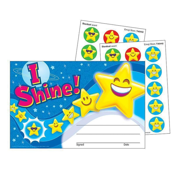 Learning Materials Stinky Stickers Award I Shine Emoji TREND ENTERPRISES INC.