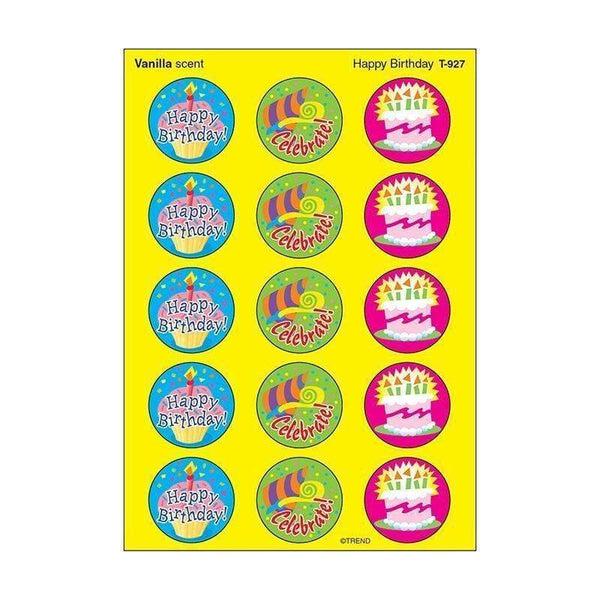 Learning Materials Stinky Stickers Happy Birthday TREND ENTERPRISES INC.