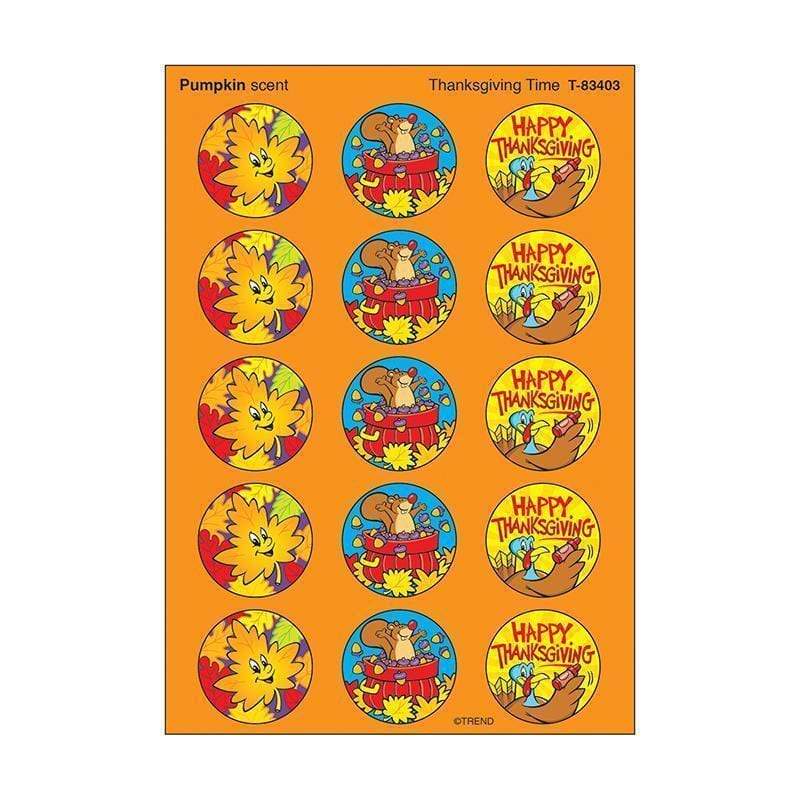 Learning Materials Stinky Stickers Thanksgiving 60/Pk TREND ENTERPRISES INC.