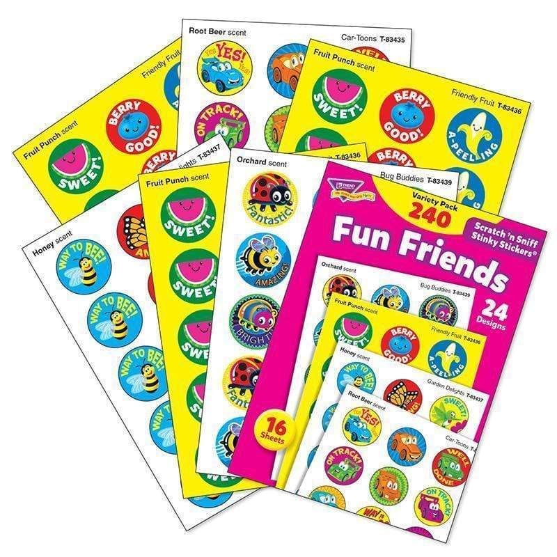 Learning Materials Stinky Stickr Variety Pk Fun Friend TREND ENTERPRISES INC.