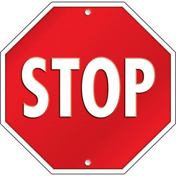 Learning Materials Stop Sign Two Sided Decoration CARSON DELLOSA