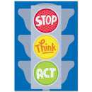 Learning Materials Stop Think Act Inspire U Poster CREATIVE TEACHING PRESS